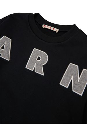 felpa in cotone nero MARNI KIDS | M01193M00V00M90D